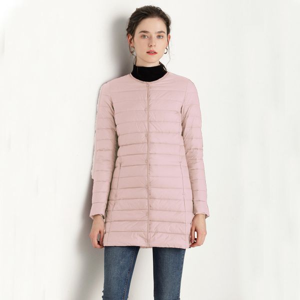 two wears women thin white duck down jacket autumn winter ultra light down coat parka female long outwears, Black
two wears women thin white duck down jacket autumn winter ultra light down coat parka female long outwears, Black