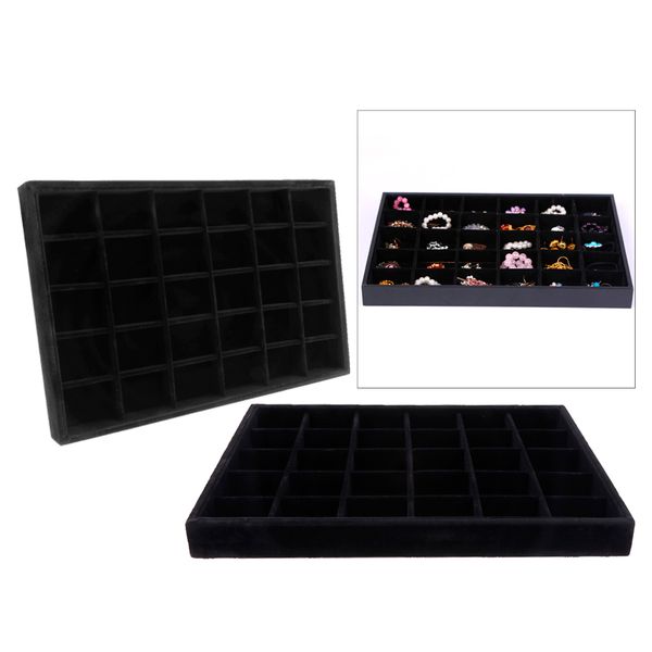 2 pcs velvet bracelet bangle watch jewelry display stand tray black velvet large storage capacity jewelry packaging
2 pcs velvet bracelet bangle watch jewelry display stand tray black velvet large storage capacity jewelry packaging