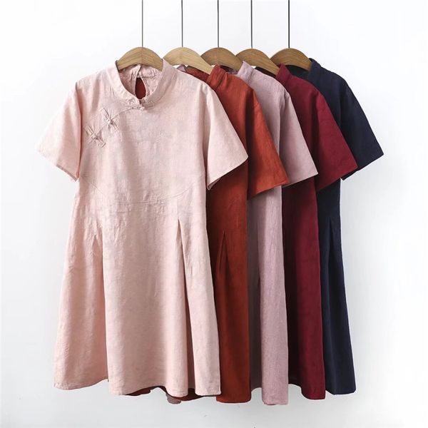 2019 women cotton linen qipao chinese classic dresses mandarin collar vestidos elegant chinese dress cheongsam qipao modern, Red
2019 women cotton linen qipao chinese classic dresses mandarin collar vestidos elegant chinese dress cheongsam qipao modern, Red