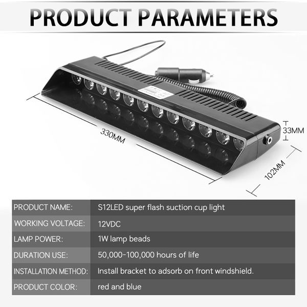 12 led red/blue emergency warning car dash light strobe flash led universal fog lamp day running remote interior car styling
12 led red/blue emergency warning car dash light strobe flash led universal fog lamp day running remote interior car styling