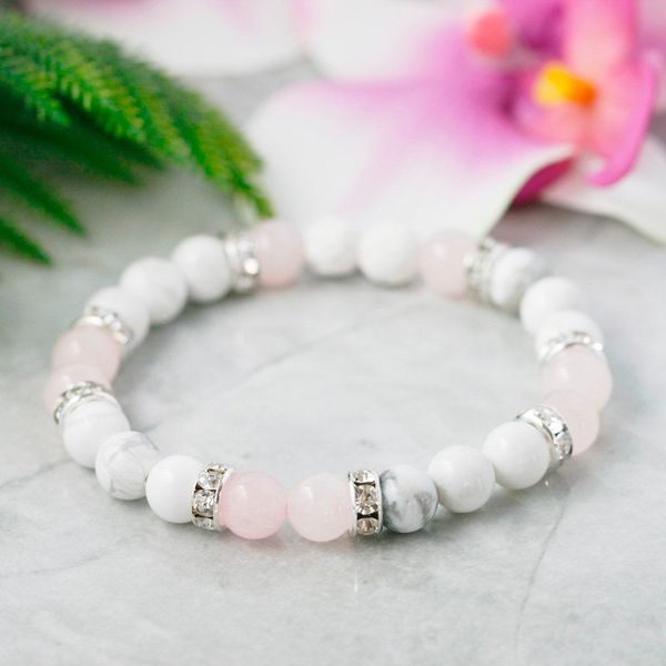 wholesale natural white howlite girls bracelet heart chakra love lucky bracelet healing rose quart z dainty yoga mala, Golden;silver
wholesale natural white howlite girls bracelet heart chakra love lucky bracelet healing rose quart z dainty yoga mala, Golden;silver