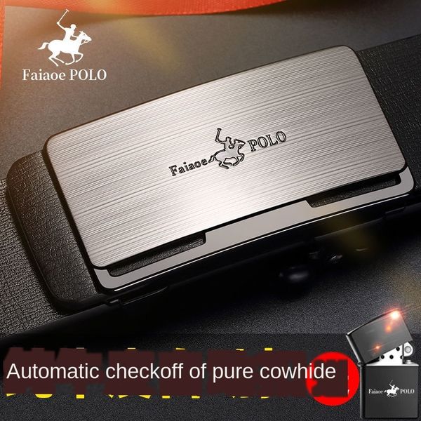 men's toothless automatic buckle polo belt young and middle-aged casual business leather trousers and trousers leather men's belt, Black;brown
men's toothless automatic buckle polo belt young and middle-aged casual business leather trousers and trousers leather men's belt, Black;brown