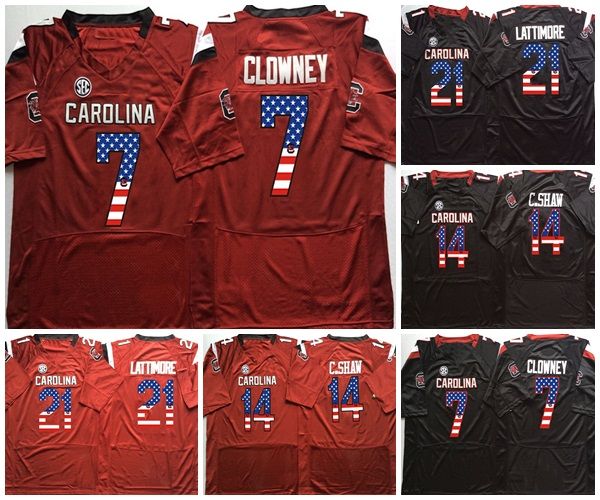 Ncaa men 21 lattimore 7 clowney 14 c haw men college outh carolina gamecock red black flag limited football jer ey
Ncaa men 21 lattimore 7 clowney 14 c haw men college outh carolina gamecock red black flag limited football jer ey