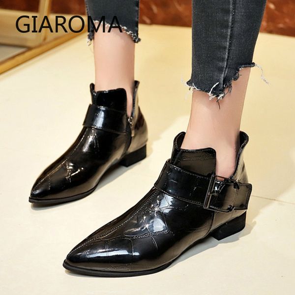 2019 women winter boots solid leather ankle boots zipper ankle pointed toe ladies short fashion women shoes, Black
2019 women winter boots solid leather ankle boots zipper ankle pointed toe ladies short fashion women shoes, Black
