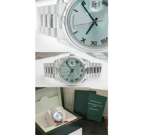 christmas gift wristwatches with original box casual modern men's watches day-date president 118206 mens glacier roman dial 36m, Slivery;brown
christmas gift wristwatches with original box casual modern men's watches day-date president 118206 mens glacier roman dial 36m, Slivery;brown