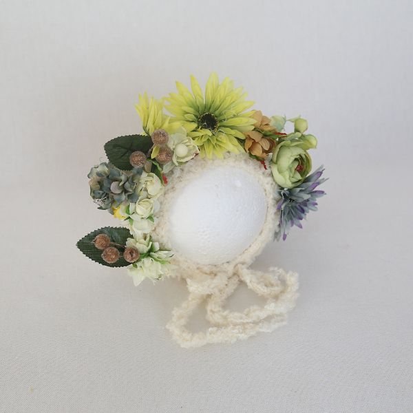 newborn floral bonnet girl shower gift baby pgraphy props handmade knit flower bonnet, Yellow
newborn floral bonnet girl shower gift baby pgraphy props handmade knit flower bonnet, Yellow