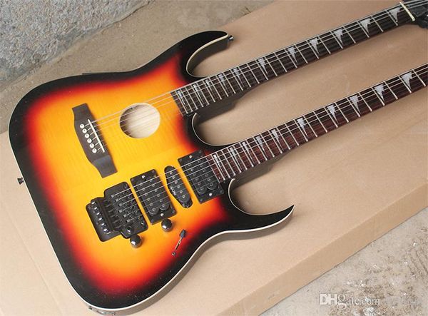 oem 12+6 strings double neck electric guitar with black hardwares,rosewood fretboard,white binding,offering customized services
oem 12+6 strings double neck electric guitar with black hardwares,rosewood fretboard,white binding,offering customized services