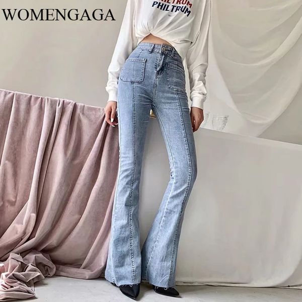 2020 new fashion light blue denim cowboy flare pants jeans pocket stripe fold girl female pants 0rhm
2020 new fashion light blue denim cowboy flare pants jeans pocket stripe fold girl female pants 0rhm
