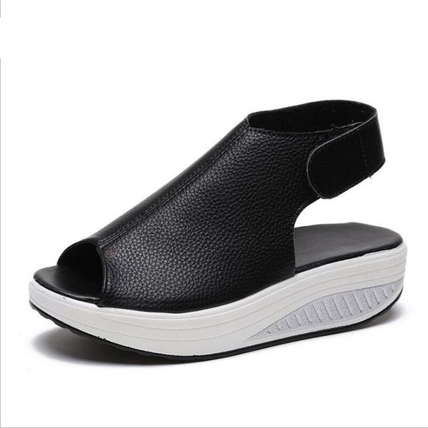 shoes woman summer 2019 new women's shoes magic tie fish mouth big beach sandals women, Black
shoes woman summer 2019 new women's shoes magic tie fish mouth big beach sandals women, Black