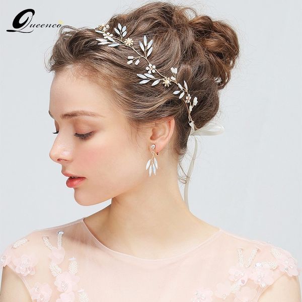 crystal headband with earrings tiara bridal hair accessories handmade wedding headband bridal headpiece pearl hair veil, Golden;white
crystal headband with earrings tiara bridal hair accessories handmade wedding headband bridal headpiece pearl hair veil, Golden;white