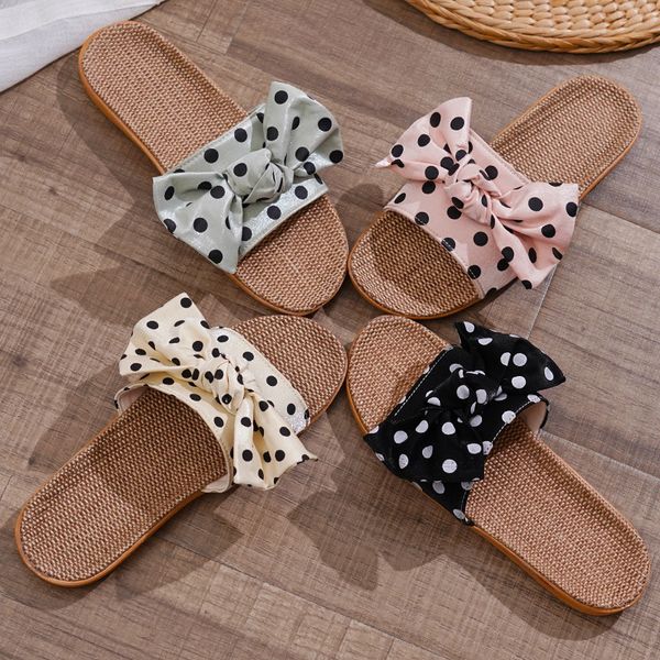 home slippers summer bow-knot soft floor woman indoor flats shoes ladies flat casual slides beach comfortable flax shoes, Black
home slippers summer bow-knot soft floor woman indoor flats shoes ladies flat casual slides beach comfortable flax shoes, Black