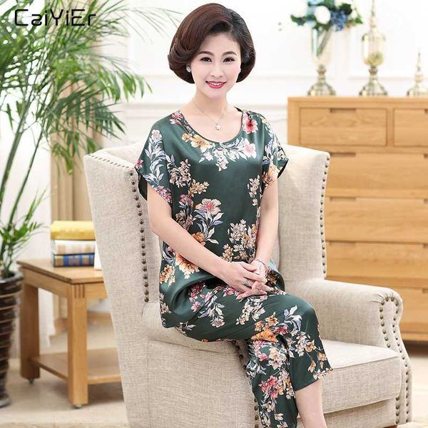 caiyier silk pajamas 2019 summer sleepwear women lounge pajama sets flowear rose nightwear pyjamas suit the maximum body 5xl, Blue;gray
caiyier silk pajamas 2019 summer sleepwear women lounge pajama sets flowear rose nightwear pyjamas suit the maximum body 5xl, Blue;gray