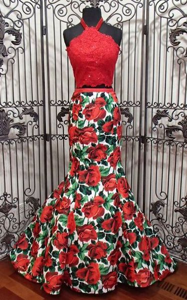 halter sleeveless long mermaid prom dresses plus size custom made printed red evening gowns party dress for girls, Black
halter sleeveless long mermaid prom dresses plus size custom made printed red evening gowns party dress for girls, Black