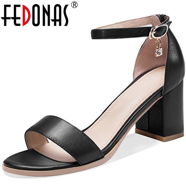 fedonas new arrival women square heeled wedding party pumps spring summer office lady shoes slap on genuine leather shoes woman, Black
fedonas new arrival women square heeled wedding party pumps spring summer office lady shoes slap on genuine leather shoes woman, Black