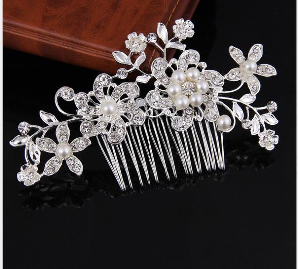 classic hair comb bridal rhinestone pearl headdress wedding dress accessories bridal jewelry, Silver
classic hair comb bridal rhinestone pearl headdress wedding dress accessories bridal jewelry, Silver