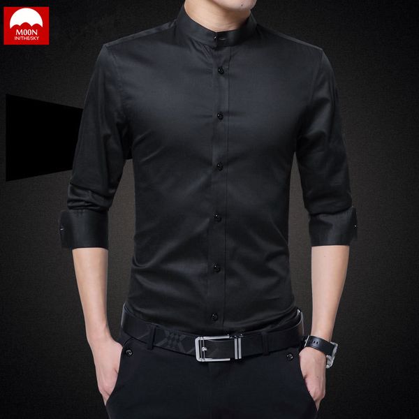 men shirts business long sleeve stand colla collar cotton male shirt slim fit popular designs cs-004, White;black
men shirts business long sleeve stand colla collar cotton male shirt slim fit popular designs cs-004, White;black