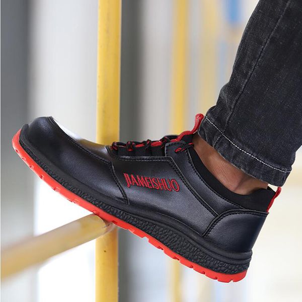 men's fashion big size steel toe covers working safety shoes warm cotton soft leather winter security boots protective footwear, Black
men's fashion big size steel toe covers working safety shoes warm cotton soft leather winter security boots protective footwear, Black