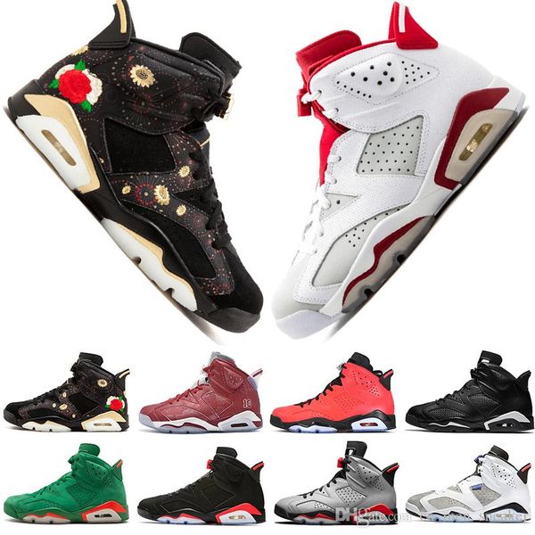2019 bred vi 6 6s mens basketball shoes infrared 23 3m reflective tinker slam dunk cny wheat men sports sneakers designer trainers, White;red
2019 bred vi 6 6s mens basketball shoes infrared 23 3m reflective tinker slam dunk cny wheat men sports sneakers designer trainers, White;red