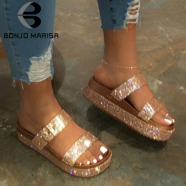 slippers bonjomarisa 2021 ins bling rhinestone high platform crystal women summer casual wedges shoes woman, Black
slippers bonjomarisa 2021 ins bling rhinestone high platform crystal women summer casual wedges shoes woman, Black