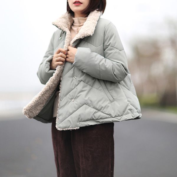 johnature 2018 winter new a-line parkas women warm coats solid color long sleeve casual soft women cloths turtleneck coats, Black
johnature 2018 winter new a-line parkas women warm coats solid color long sleeve casual soft women cloths turtleneck coats, Black