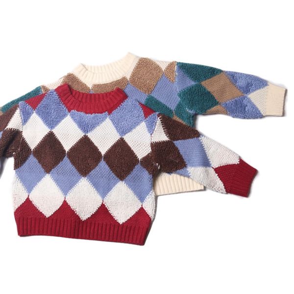 ins selling kids' sweater 19 autumn and winter new style men and women baby korean-style sweater college plaid thick, White
ins selling kids' sweater 19 autumn and winter new style men and women baby korean-style sweater college plaid thick, White