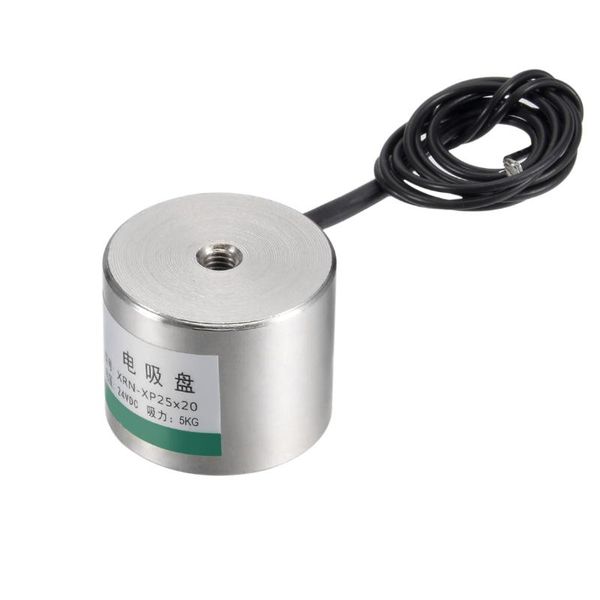 uxcell 25mm x 20mm dc24v 50n sucking disc solenoid lift holding electromagnet
uxcell 25mm x 20mm dc24v 50n sucking disc solenoid lift holding electromagnet