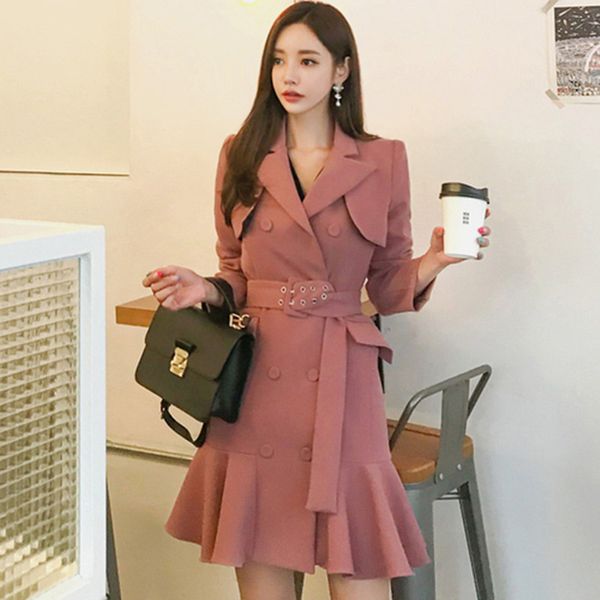 fashion designer fashion week autumn winter new pattern korean edition double-breasted long sleeves lotus leaf edge suit coat, Black
fashion designer fashion week autumn winter new pattern korean edition double-breasted long sleeves lotus leaf edge suit coat, Black