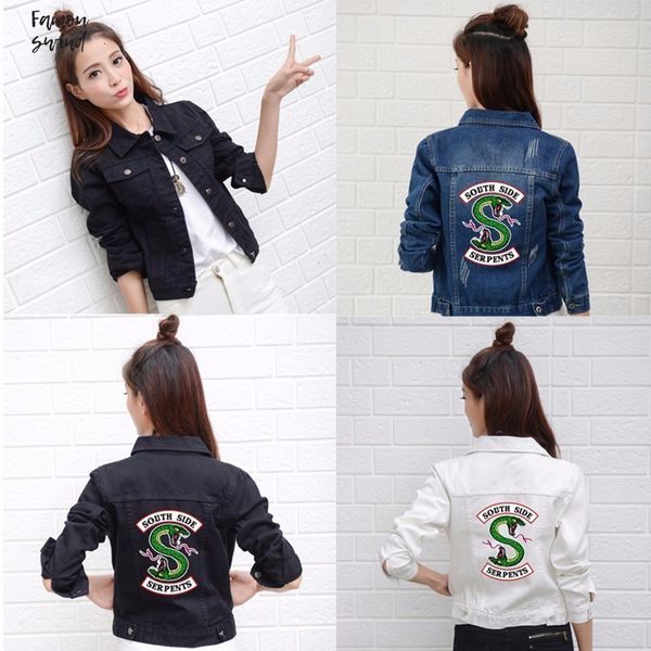 riverdale джинсовая куртка south side змеи streetwear tops весна жан куртка женщин harajuku hip hop одежда denim женский, Black;brown
riverdale джинсовая куртка south side змеи streetwear tops весна жан куртка женщин harajuku hip hop одежда denim женский, Black;brown