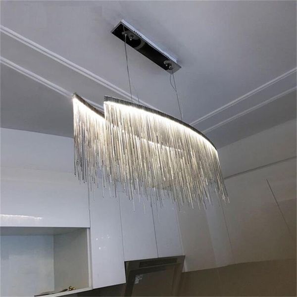 pendant lights over island aluminum chain tassel led double strip woven pendant lamp for dining room
pendant lights over island aluminum chain tassel led double strip woven pendant lamp for dining room