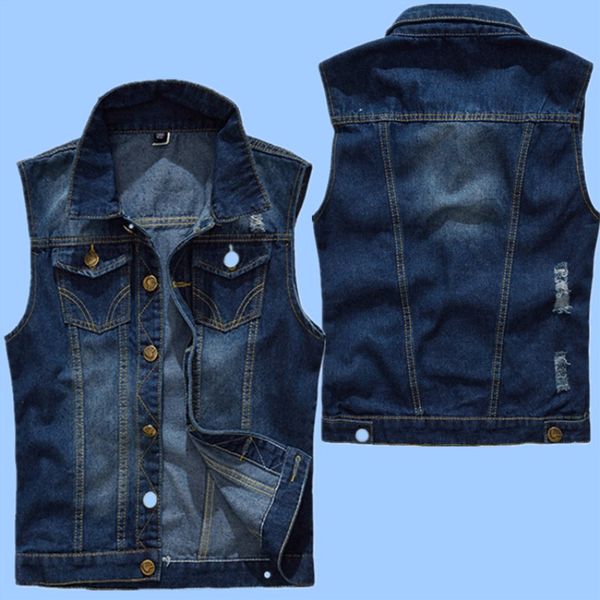 new 5xl denim vest men's jacket sleeveless casual waistcoat men's jean coat ripped slim fit male jacket cowboy plus size m~5xl, Black;white
new 5xl denim vest men's jacket sleeveless casual waistcoat men's jean coat ripped slim fit male jacket cowboy plus size m~5xl, Black;white