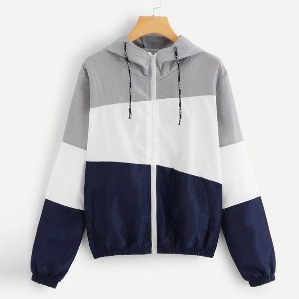 outerwear & coats jackets women long sleeve patchwork thin 2019 new jacket fashion outwear zipper windbreaker casaco feminino, Black;brown
outerwear & coats jackets women long sleeve patchwork thin 2019 new jacket fashion outwear zipper windbreaker casaco feminino, Black;brown