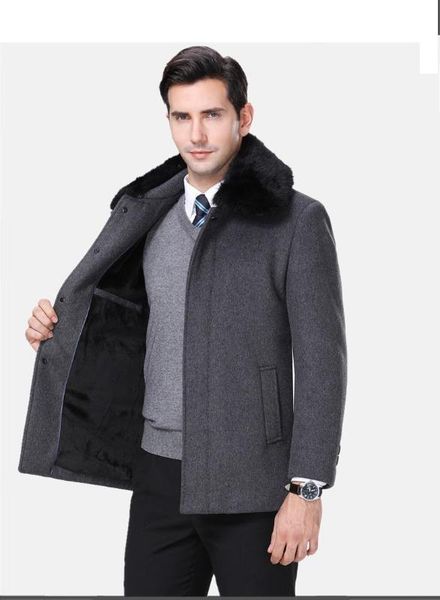 new arrival fashion winter thickened wool collar warm casual short mens coat plus veivet size m-3xl 4xl, Black
new arrival fashion winter thickened wool collar warm casual short mens coat plus veivet size m-3xl 4xl, Black