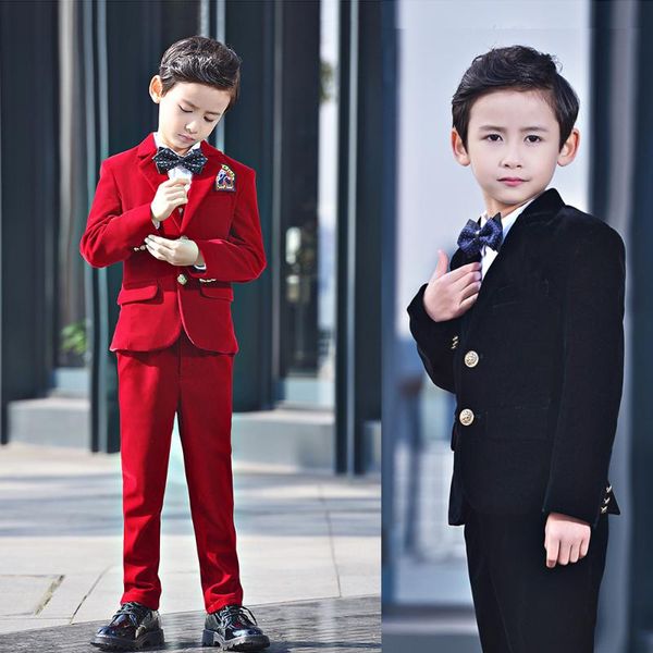 yuanlu kids suits for boys velvet wedding party formal suits 3pcs blazer vest pants for autumn winter, Black
yuanlu kids suits for boys velvet wedding party formal suits 3pcs blazer vest pants for autumn winter, Black