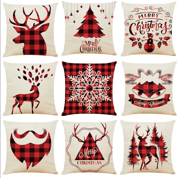 45*45cm christmas plaid pillow case linen cushion covers reindeer pillow case home office sofa pillowcase decor an2847
45*45cm christmas plaid pillow case linen cushion covers reindeer pillow case home office sofa pillowcase decor an2847
