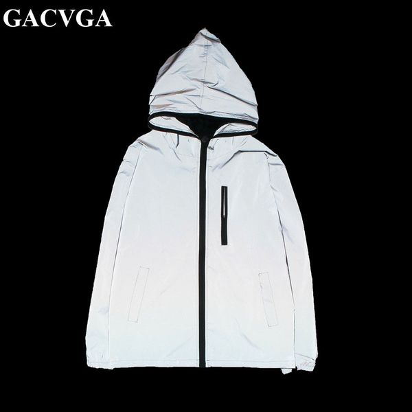gacvga 2019 reflective jacket hooded party night club long sleeve women jackets and coats luminous windbreaker overcoat, Black;brown
gacvga 2019 reflective jacket hooded party night club long sleeve women jackets and coats luminous windbreaker overcoat, Black;brown