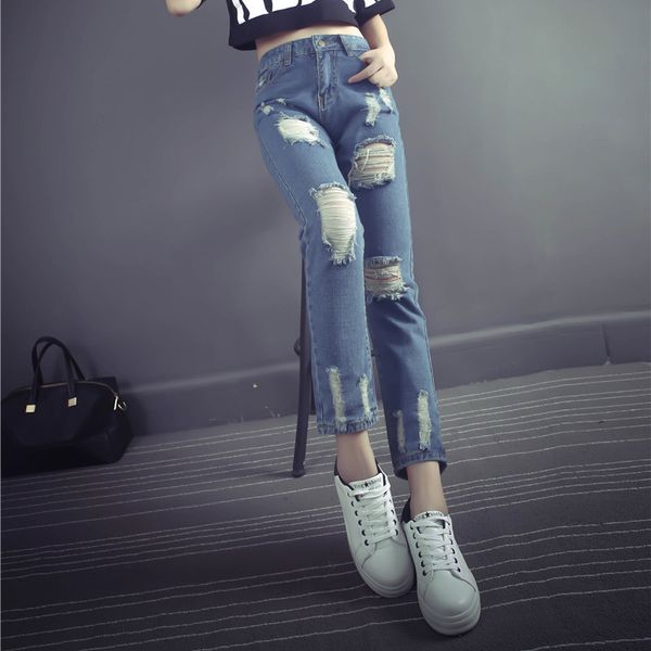photo shoot южная корея высокой талией для похудения студенты casual с отверстиями сыпучие шаровары джинсы женские 3-6, Blue
photo shoot южная корея высокой талией для похудения студенты casual с отверстиями сыпучие шаровары джинсы женские 3-6, Blue