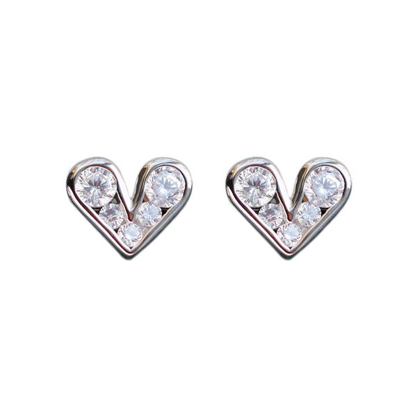 fashion exquisite simple zircon heart shape stud earrings minimalism mini crystal silver earrings lover's jewelry gifts, Golden;silver
fashion exquisite simple zircon heart shape stud earrings minimalism mini crystal silver earrings lover's jewelry gifts, Golden;silver