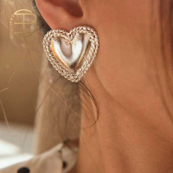 2020 new jewelry gold silver color metal love heart stud earrings for women lady's statement earring party jewelry, Golden;silver
2020 new jewelry gold silver color metal love heart stud earrings for women lady's statement earring party jewelry, Golden;silver