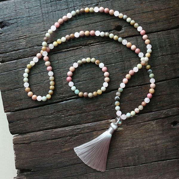 8mm natural stone beads, rhodrochrosite, amazonite, rose quartz, japamala sets, spiritual jewelry, meditation, 108 mala beads, Silver
8mm natural stone beads, rhodrochrosite, amazonite, rose quartz, japamala sets, spiritual jewelry, meditation, 108 mala beads, Silver