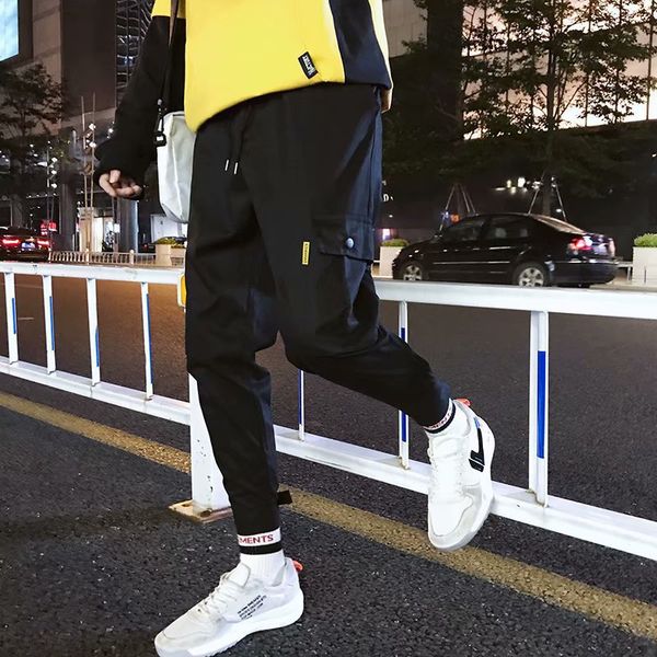 men's overalls korean-style side edge large pocket casual pants japanese-style harajuku-style versatile trousers ankle ba, White;black
men's overalls korean-style side edge large pocket casual pants japanese-style harajuku-style versatile trousers ankle ba, White;black