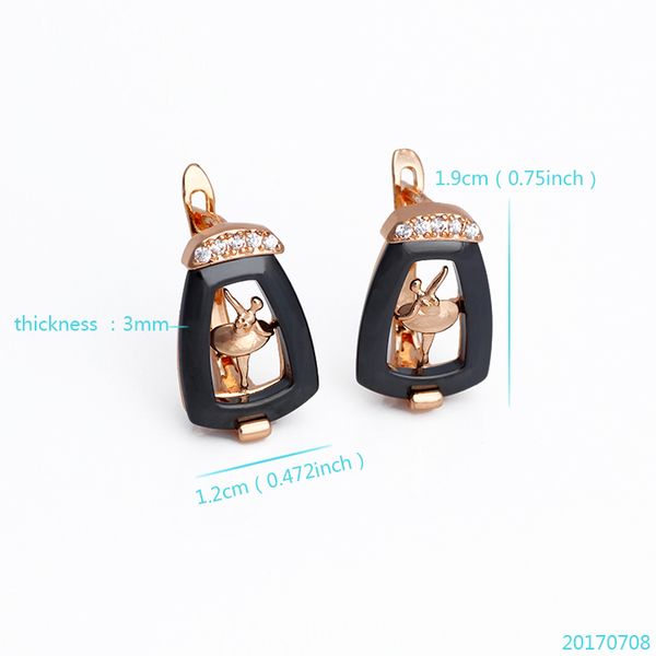 popular black ceramic 18 k fine gold gf rare dancer earring with zircon cz for women of gift trend jewelry accessories, Silver
popular black ceramic 18 k fine gold gf rare dancer earring with zircon cz for women of gift trend jewelry accessories, Silver