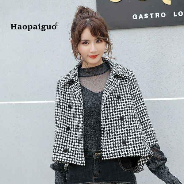 fashion 2018 autumn winter women coats black full sleeve turn-down collar vintage woollen plaid coat modis casual outwear coats
fashion 2018 autumn winter women coats black full sleeve turn-down collar vintage woollen plaid coat modis casual outwear coats