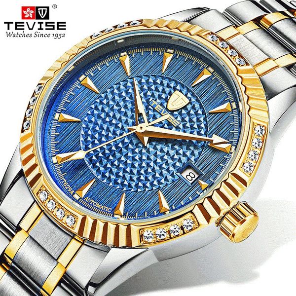 tevise mechanical watches business casual mens watch diamond waterproof automatic wristwatches gift box relogio masculino, Slivery;brown
tevise mechanical watches business casual mens watch diamond waterproof automatic wristwatches gift box relogio masculino, Slivery;brown