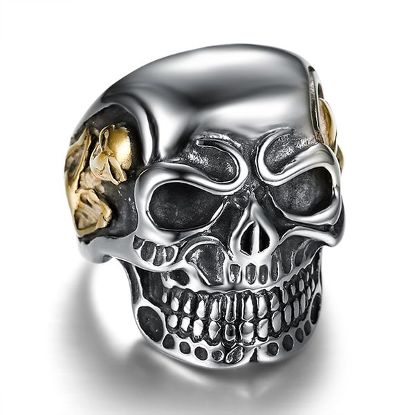 skull ring stainless steel for men silver&gold color skeleton head punk rock vintage finger rings male fashion jewelry, Slivery;golden
skull ring stainless steel for men silver&gold color skeleton head punk rock vintage finger rings male fashion jewelry, Slivery;golden