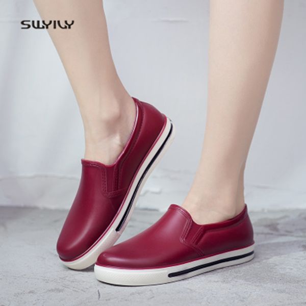 swyivy rainboots woman rubber low cut summer 2018 new flat female casual shoes waterproof women's rain boots rainboots woman 40, Black
swyivy rainboots woman rubber low cut summer 2018 new flat female casual shoes waterproof women's rain boots rainboots woman 40, Black