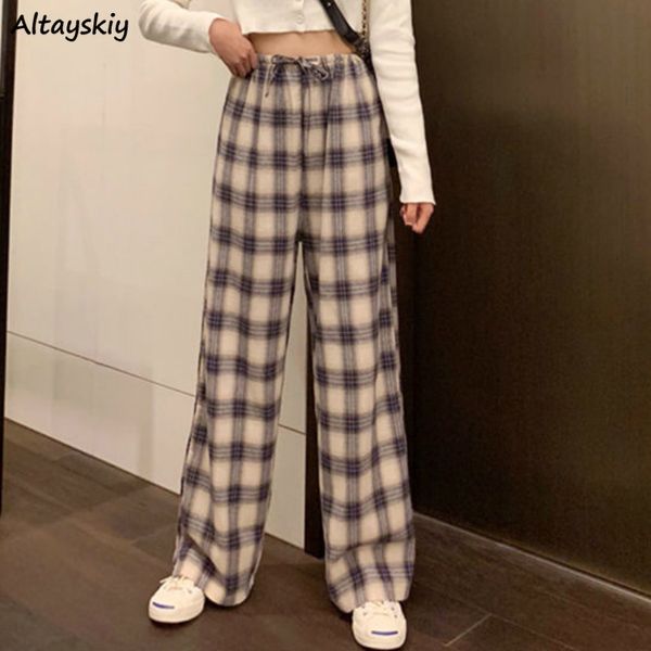 wide leg pants women fashion plaid ulzzang loose high waist leisure chic female ankle-length sweatpant pockets summer streetwear, Black;white
wide leg pants women fashion plaid ulzzang loose high waist leisure chic female ankle-length sweatpant pockets summer streetwear, Black;white