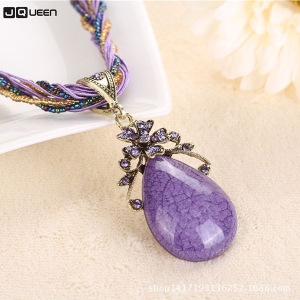 colorful bohemia retro pendant adjustable necklace alloy woman accessories long sweater chain tear shape necklace for woman, Silver
colorful bohemia retro pendant adjustable necklace alloy woman accessories long sweater chain tear shape necklace for woman, Silver