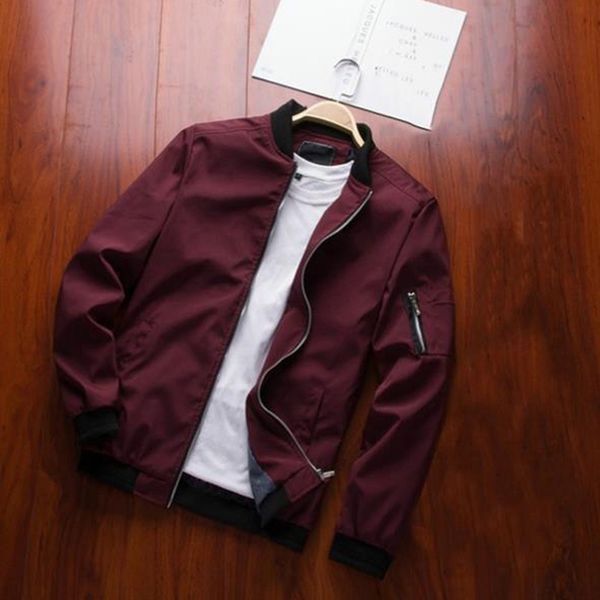 running jackets men jacket windbreaker men's riding baseball casual solid color stand collar flight fitness sports coat, Black;red
running jackets men jacket windbreaker men's riding baseball casual solid color stand collar flight fitness sports coat, Black;red