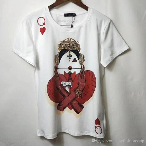 poker printed woman t shirt 2020 spring summer fashion 100% cotton short sleeve woman tee shirt new tee shirt femme 2018, White
poker printed woman t shirt 2020 spring summer fashion 100% cotton short sleeve woman tee shirt new tee shirt femme 2018, White
