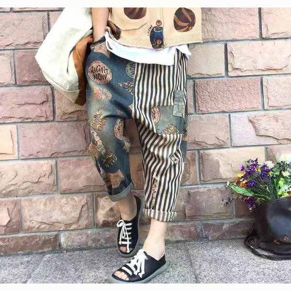women jeans denim straight pants trousers joggers loose striped print long fashion casual vintage az15261518, Blue
women jeans denim straight pants trousers joggers loose striped print long fashion casual vintage az15261518, Blue